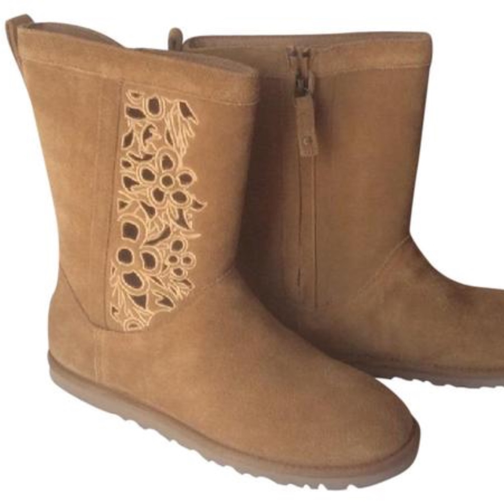 NIB! UGG Floral Cutout Boot
